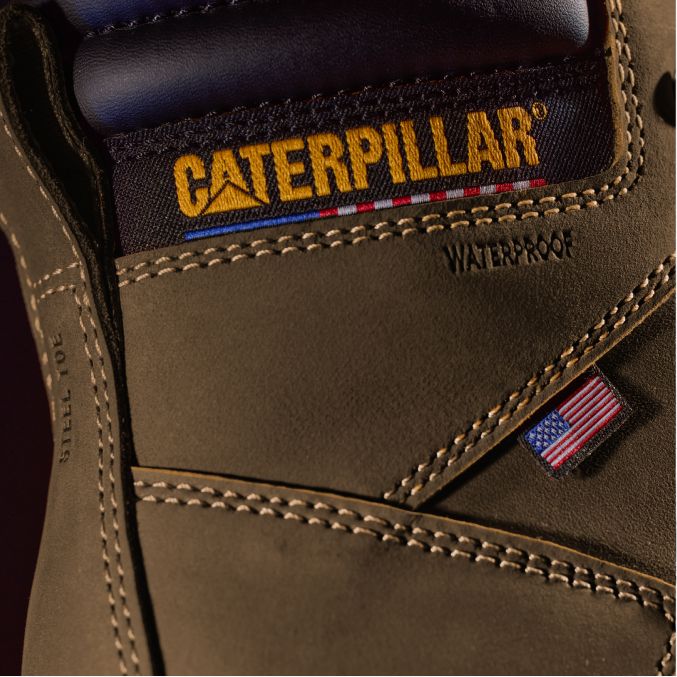 Cat Second Shift USA 6" Edición Especial Botas de Trabajo Caterpillar Impermeables con Punta de Acero para Hombres - Imagen 3