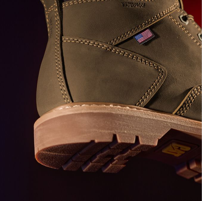 Cat Second Shift USA 6" Edición Especial Botas de Trabajo Caterpillar Impermeables con Punta de Acero para Hombres - Imagen 4