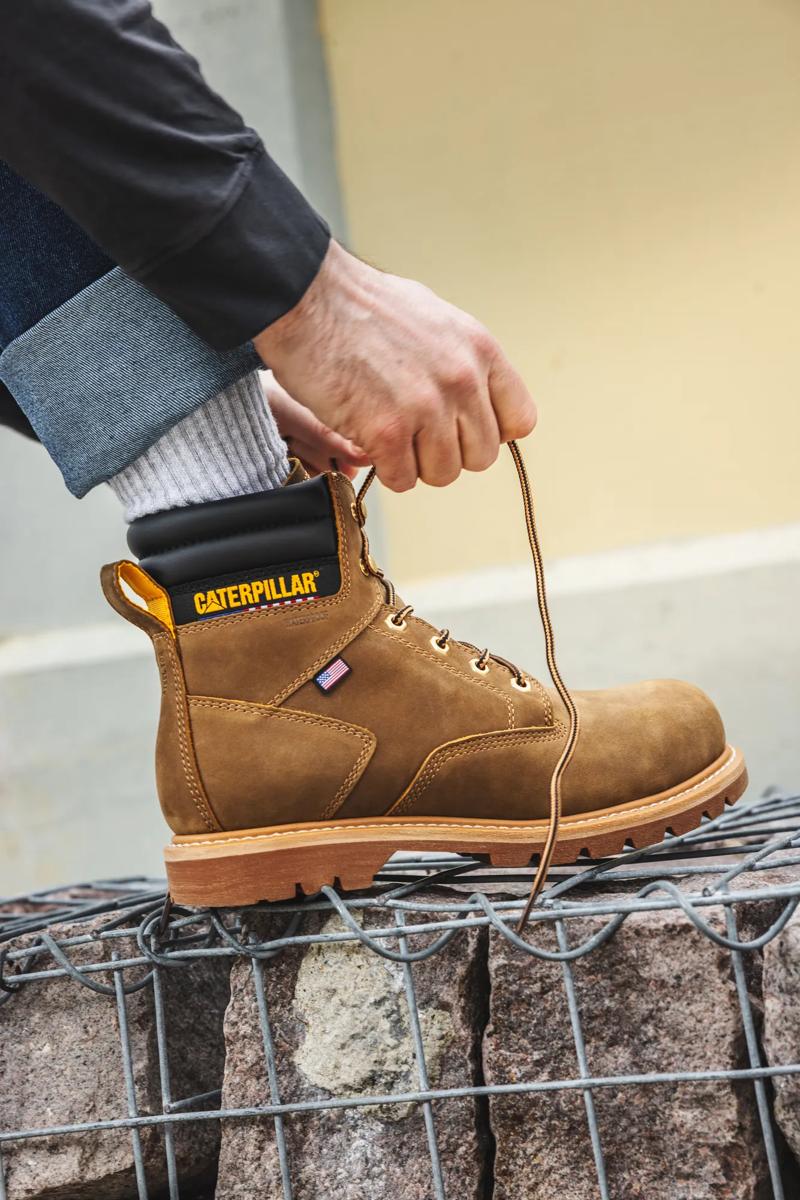 Cat Second Shift USA 6" Edición Especial Botas de Trabajo Caterpillar Impermeables con Punta de Acero para Hombres - Imagen 5