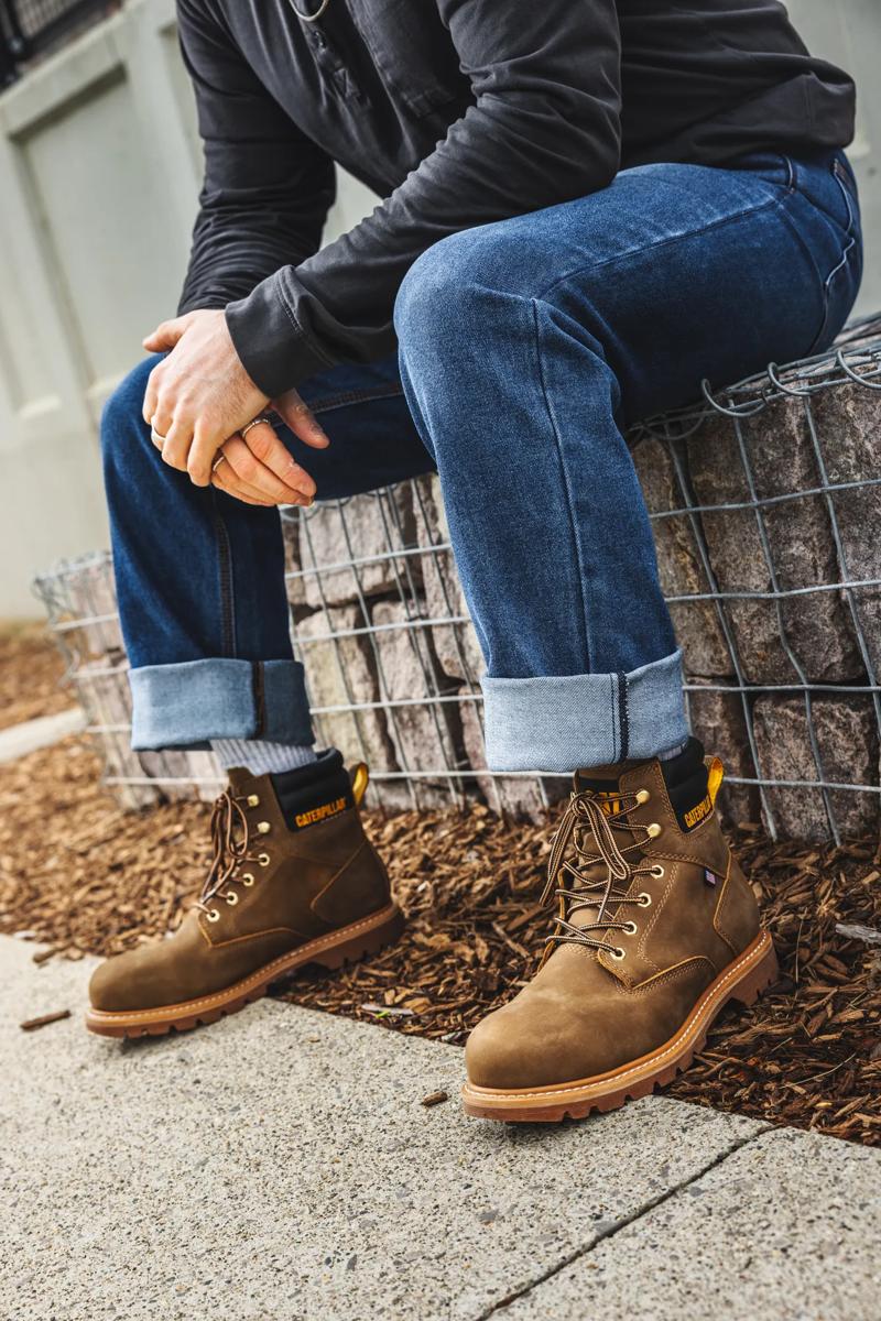 Cat Second Shift USA 6" Edición Especial Botas de Trabajo Caterpillar Impermeables con Punta de Acero para Hombres - Imagen 12