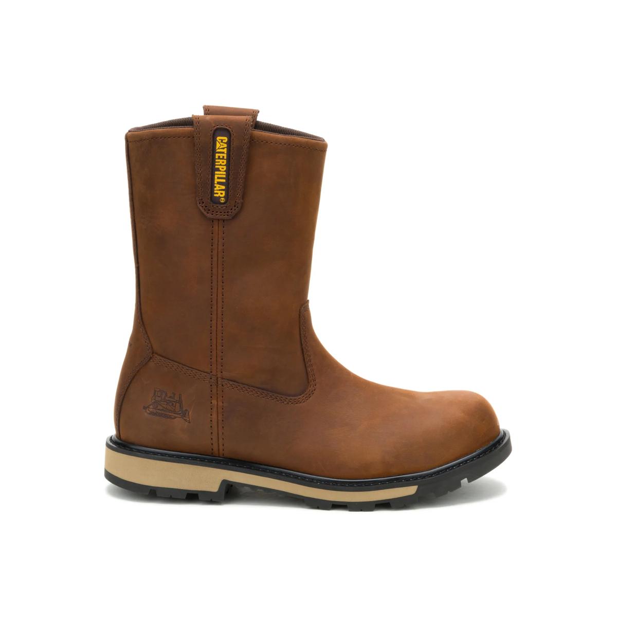 Cat 247 Welly Botas de Trabajo Caterpillar 10″ Pulgadas con Punta de Acero para Hombres