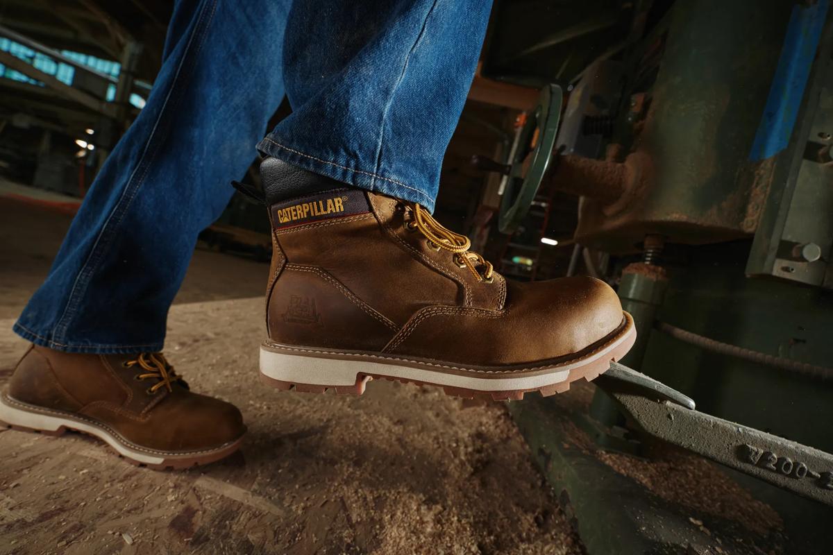 Cat 247 Botas de Trabajo Caterpillar de 6" Pulgadas con Punta de Acero para Hombres - Imagen 2