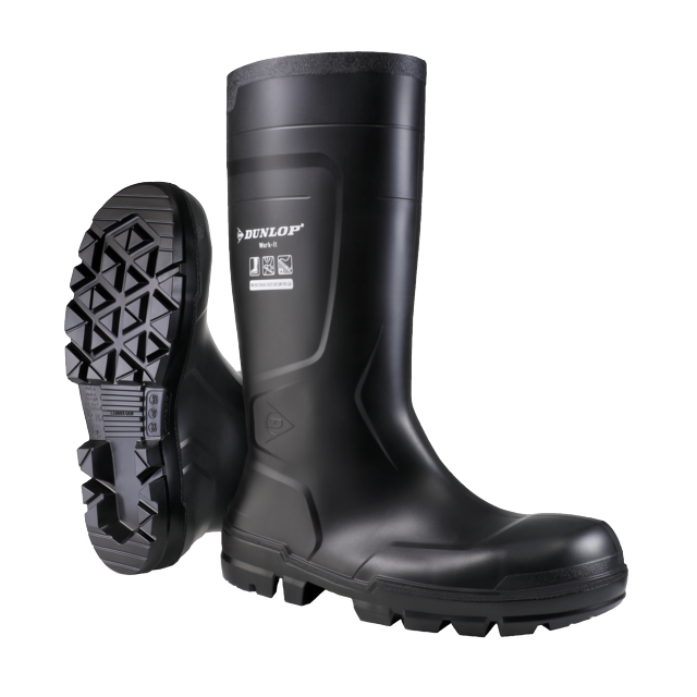Dunlop Work-It S5 Botas de Trabajo PVC Impermeables con Punta de Acero