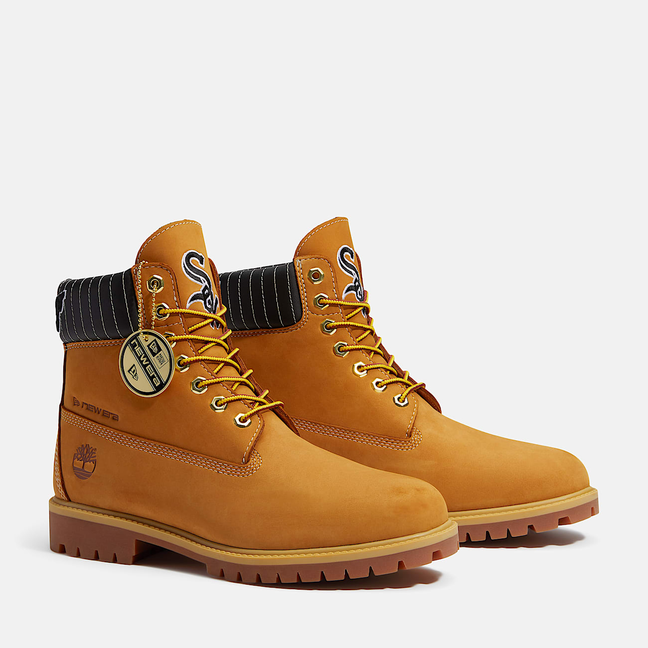 Timberland x New Era Chicago Withe Sox Botas Impermeables Edición Limitada para Hombres - Imagen 5
