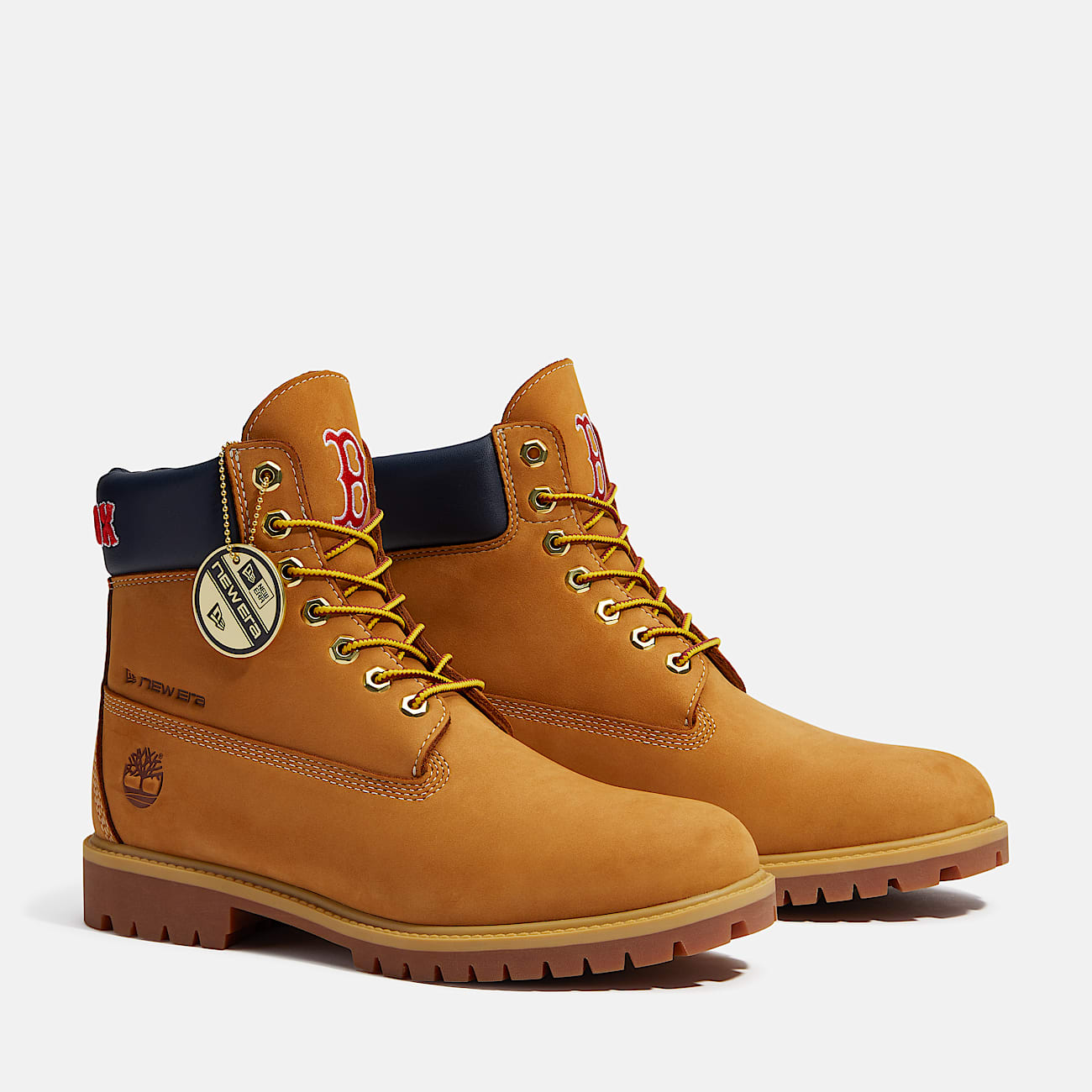 Timberland x New Era Red Sox Botas Impermeables Edición Limitada para Hombres - Imagen 4