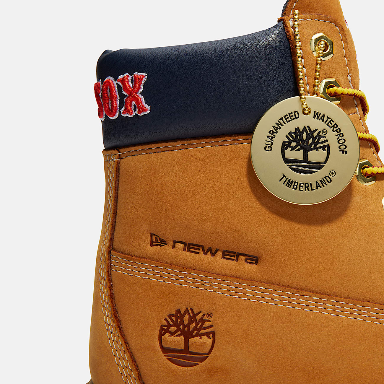Timberland x New Era Red Sox Botas Impermeables Edición Limitada para Hombres - Imagen 8