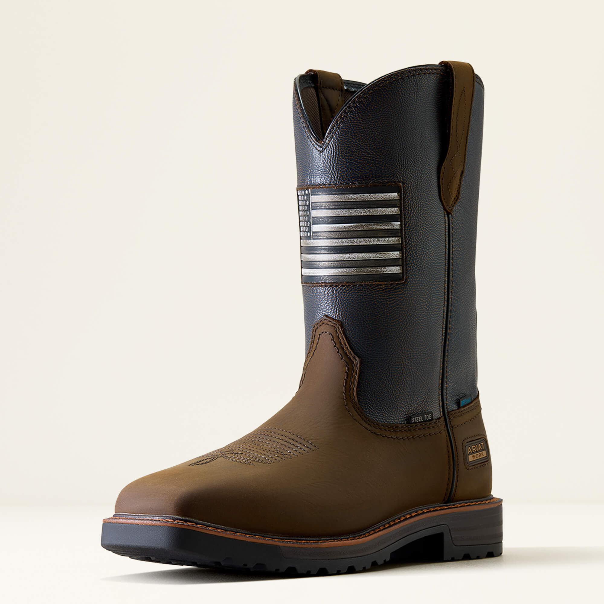 Ariat Work Activator Patriot Botas de Trabajo Impermeables con Punta de Acero cuadrada ancha para hombres