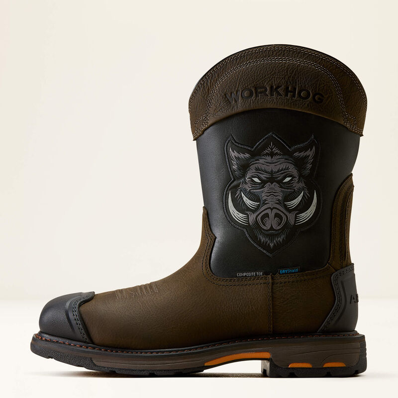 Ariat Work WorkHog Full Boar Botas de Trabajo Impermeables con Punta de Seguridad Cuadrada Ancha Compuesta de Carbono para Hombres - Imagen 2