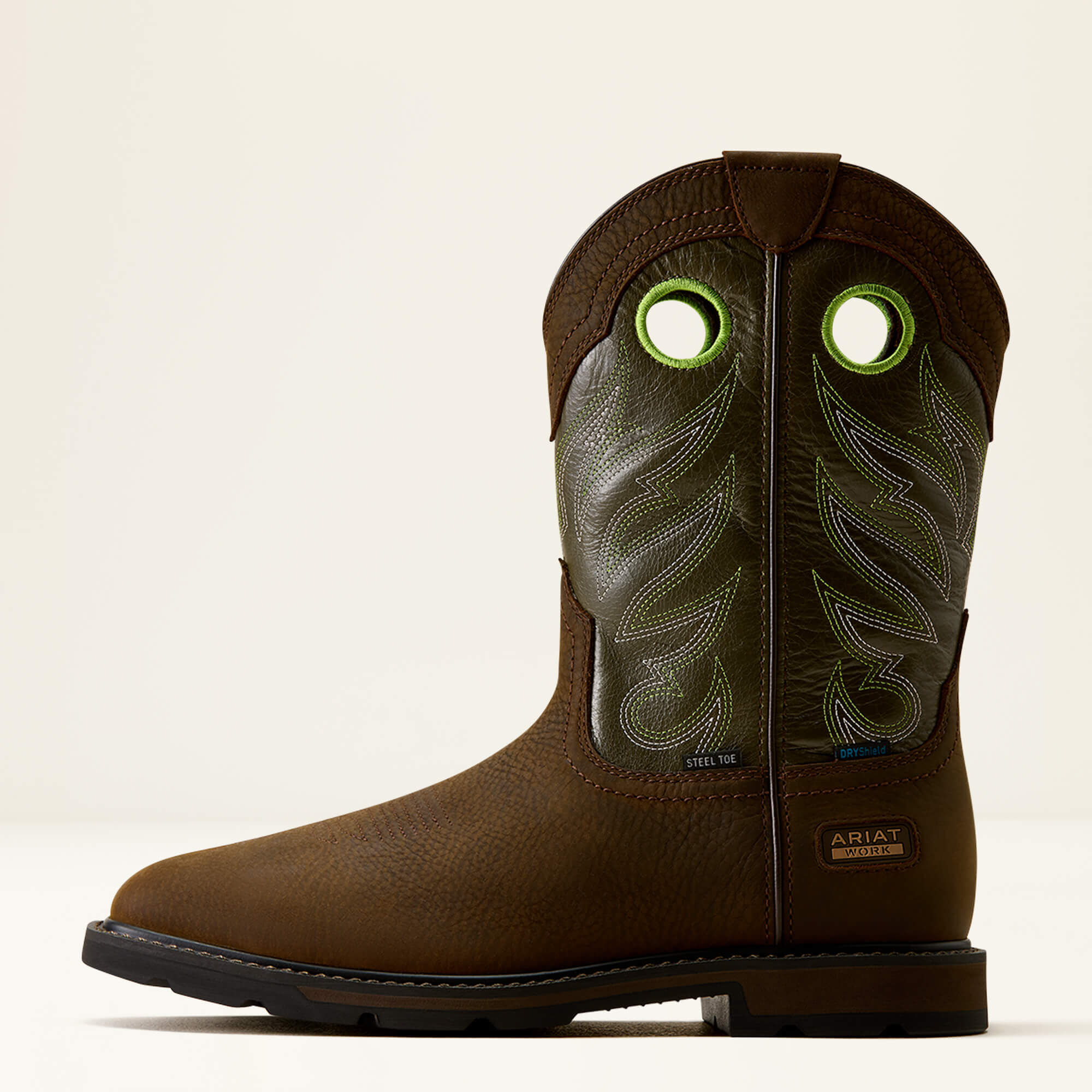 Ariat Work Groundwork Botas de Trabajo Impermeables con Punta ancha cuadrada de Acero para Hombres - Imagen 2